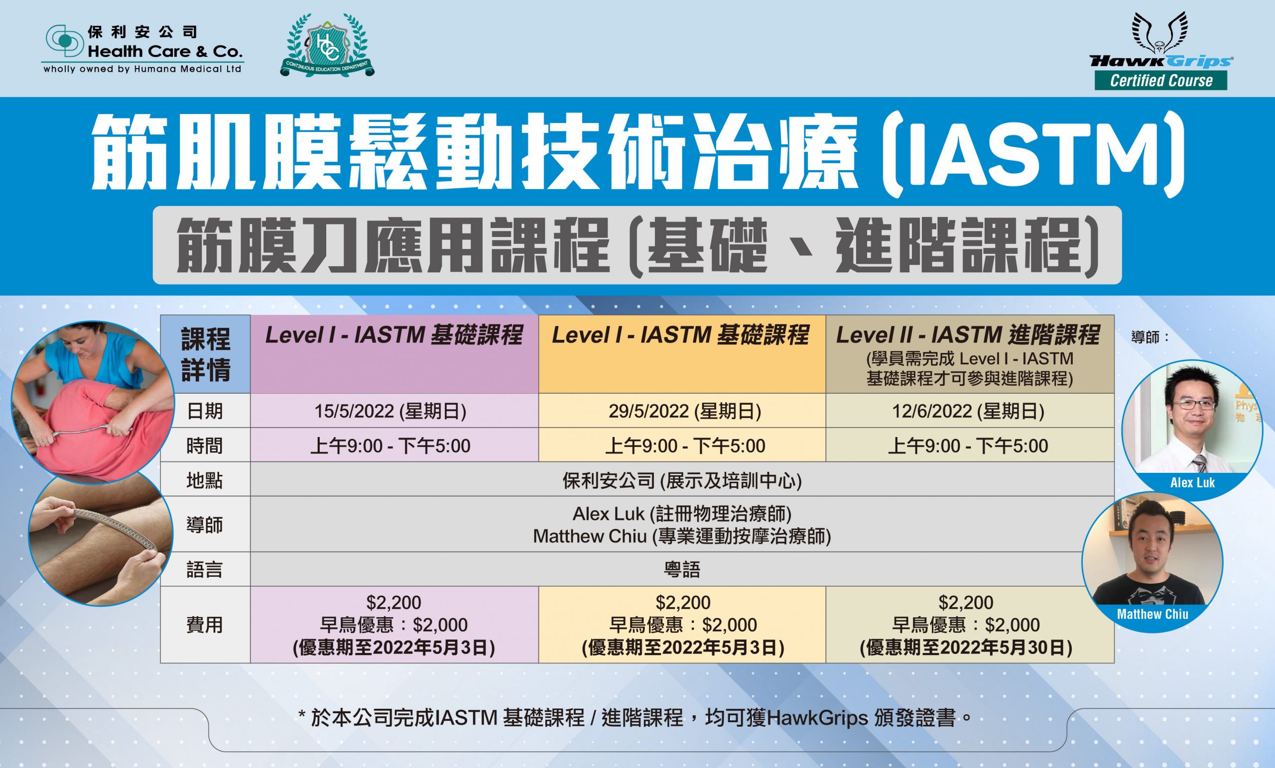 筋肌膜鬆動技術治療 (IASTM) 筋膜刀應用課程(基礎、進階課程)
